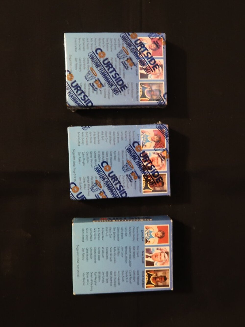 1991 Courtside College Basketball Flashback Set Limited Edition Lot of 3